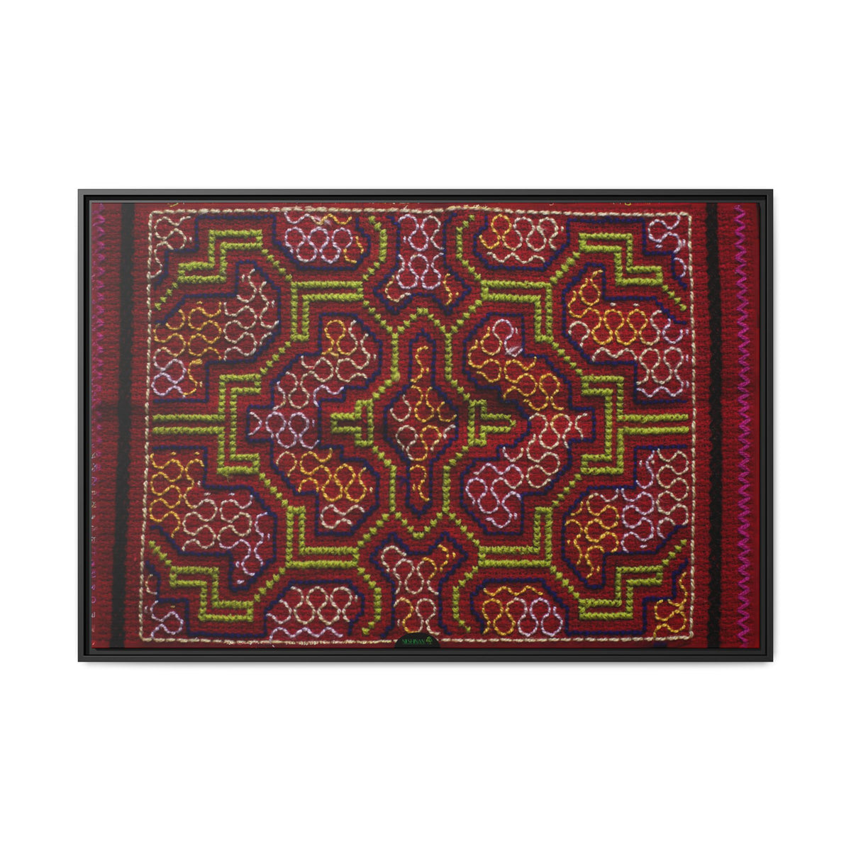 Mayá Kené – Marriage & family union, framed canvas